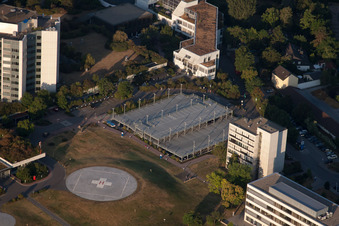 Drohnenaufname von Oggersheim, BG-Klinik in Ludwigshafen am Rhein im Bundesland Rheinland-Pfalz, Deutschland