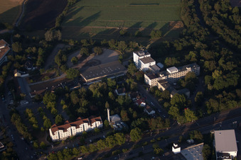 Ortsteil Oggersheim in Ludwigshafen am Rhein im Bundesland Rheinland-Pfalz, Deutschland von oben