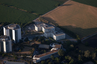 Drohnenaufname von Ortsteil Oggersheim in Ludwigshafen am Rhein im Bundesland Rheinland-Pfalz, Deutschland