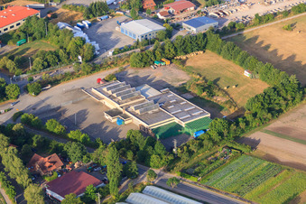 Natursteine und Transporte Kohler in Zeiskam im Bundesland Rheinland-Pfalz, Deutschland von oben