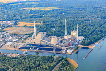 EnBW Energie Baden-Württemberg AG, Rheinhafen-Dampfkraftwerk Karlsruhe vonvon N im Ortsteil Daxlanden, Deutschland