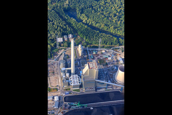EnBW Energie Baden-Württemberg AG, Rheinhafen-Dampfkraftwerk Karlsruhe vonvon N im Ortsteil Daxlanden, Deutschland aus der Luft