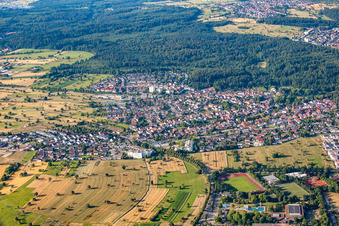 Luftbild von Ortsteil Busenbach in Waldbronn im Bundesland Baden-Württemberg, Deutschland