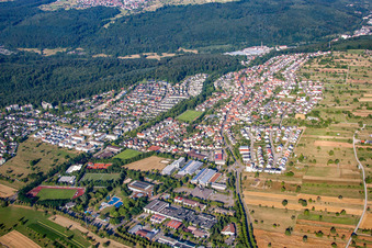 Busenbach von Nordosten in Waldbronn im Bundesland Baden-Württemberg, Deutschland