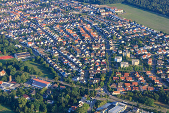 Luftbild von Postgrabenstraße in Bellheim im Bundesland Rheinland-Pfalz, Deutschland