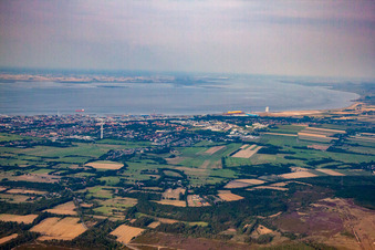 Luftbild von Süder- und Westerwisch von Westen in Cuxhaven im Bundesland Niedersachsen, Deutschland