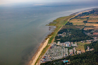 Luftbild von Ortsteil Sahlenburg in Cuxhaven im Bundesland Niedersachsen, Deutschland
