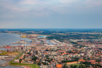 Badestrand Grimmershörn Bucht von Nord in Cuxhaven im Bundesland Niedersachsen, Deutschland