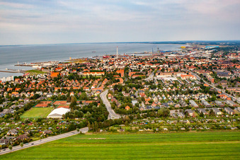Luftbild von Feldweg und Haydnstr im Ortsteil Döse in Cuxhaven im Bundesland Niedersachsen, Deutschland