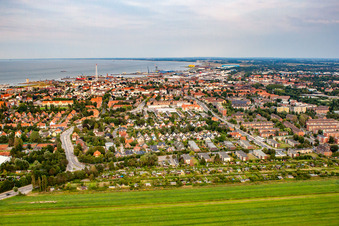 Luftaufnahme von Feldweg und Haydnstr im Ortsteil Döse in Cuxhaven im Bundesland Niedersachsen, Deutschland