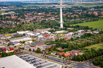 Friedrich-Clemens-Gerke-Turm im Ortsteil Süder- und Westerwisch in Cuxhaven im Bundesland Niedersachsen, Deutschland