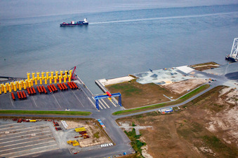 Cuxhaven im Bundesland Niedersachsen, Deutschland von oben
