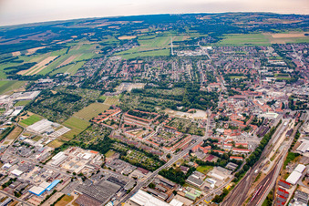 Cuxhaven von Nordosten im Bundesland Niedersachsen, Deutschland