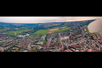 Nordseeküste am nördlichsten Punkt Niedersachsens im Ortsteil Duhnen in Cuxhaven, Deutschland