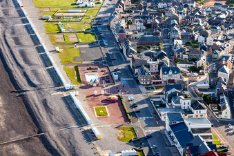 Cayeux-sur-Mer im Bundesland Somme, Frankreich aus der Luft