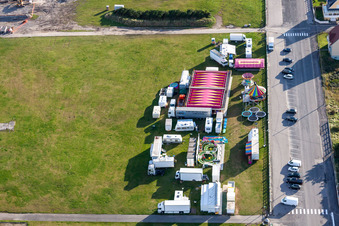 Vergnügungsmarkt an der Kanalküste in Cayeux-sur-Mer in Nord-Pas-de-Calais Picardie im Bundesland Somme, Frankreich