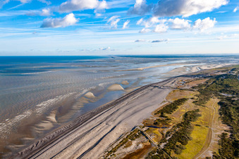 Luftbild von Cayeux-sur-Mer im Bundesland Somme, Frankreich