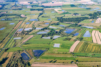 Cayeux-sur-Mer im Bundesland Somme, Frankreich aus der Drohnenperspektive