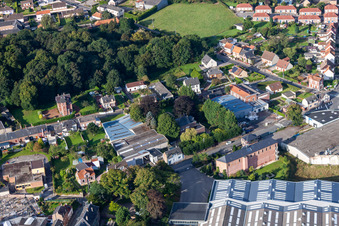 Friville-Escarbotin im Bundesland Somme, Frankreich vom Flugzeug aus