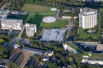BG Unfallklink im Ortsteil Oggersheim in Ludwigshafen am Rhein im Bundesland Rheinland-Pfalz, Deutschland aus der Luft