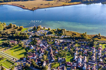 Campingplatz im Ortsteil Markelfingen in Radolfzell am Bodensee im Bundesland Baden-Württemberg, Deutschland