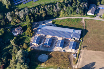 Gebäude des Reitstall - Reiterhof - Marstall des Trab e.V. im Ortsteil Wollmatingen in Konstanz im Bundesland Baden-Württemberg, Deutschland