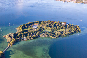 See- Insel Mainau im Bodensee in Konstanz im Ortsteil Egg im Bundesland Baden-Württemberg, Deutschland