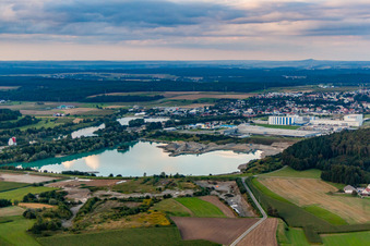 Schrägluftbild von Ortsteil Tautenbronn in Pfullendorf im Bundesland Baden-Württemberg, Deutschland