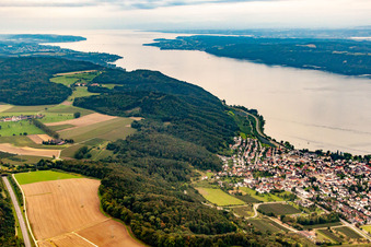 Drohnenaufname von Ortsteil Ludwigshafen in Bodman-Ludwigshafen im Bundesland Baden-Württemberg, Deutschland