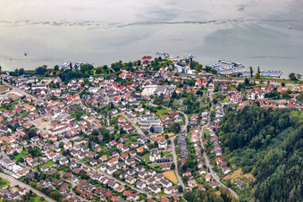 Ortsteil Ludwigshafen in Bodman-Ludwigshafen im Bundesland Baden-Württemberg, Deutschland aus der Drohnenperspektive