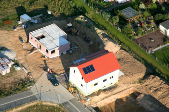Neubaugebiet Am Höhenweg in Kandel im Bundesland Rheinland-Pfalz, Deutschland vom Flugzeug aus