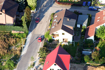 Neubaugebiet Am Höhenweg in Kandel im Bundesland Rheinland-Pfalz, Deutschland aus der Drohnenperspektive