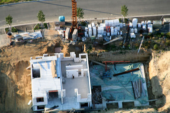 Luftbild von Neubaugebiet Am Höhenweg in Kandel im Bundesland Rheinland-Pfalz, Deutschland