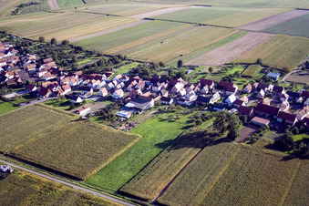 Luftbild von Schleithal im Bundesland Bas-Rhin, Frankreich