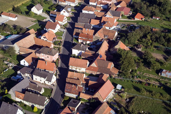 Schleithal im Bundesland Bas-Rhin, Frankreich von oben