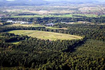 Pferderennbahn, Altenstadt bei Wissembourg im Bundesland Bas-Rhin, Frankreich