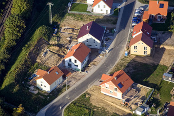 Neubaugebiet An der Anhaide im Ortsteil Schaidt in Wörth am Rhein im Bundesland Rheinland-Pfalz, Deutschland