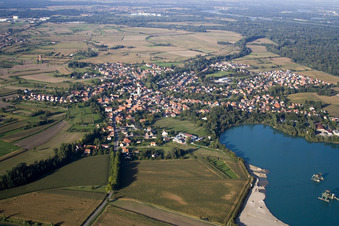 Offendorf im Bundesland Bas-Rhin, Frankreich aus der Luft