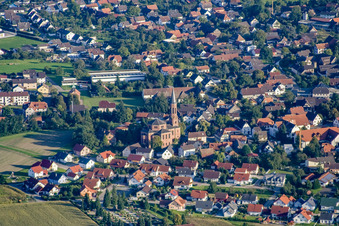 Kirche Rheinbischofsheim in Rheinau im Bundesland Baden-Württemberg, Deutschland
