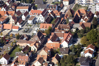 Hotel zum Rössel in Kandel im Bundesland Rheinland-Pfalz, Deutschland von oben
