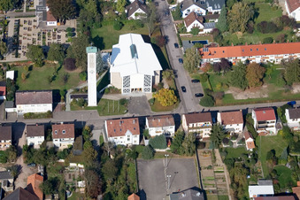 Kath. St. Piuskirche in Kandel im Bundesland Rheinland-Pfalz, Deutschland