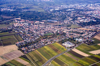 Landau-West in Landau in der Pfalz im Bundesland Rheinland-Pfalz, Deutschland vom Flugzeug aus