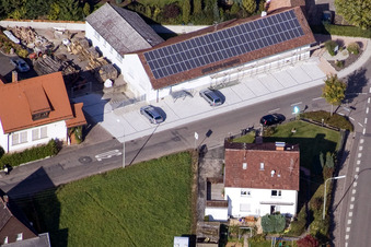 Raiffeisenstraße x Mörzheimer Hauptstr in Landau in der Pfalz im Bundesland Rheinland-Pfalz, Deutschland von oben