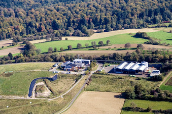 Luftbild von Müllverbrennung im Ortsteil Durlach in Karlsruhe im Bundesland Baden-Württemberg, Deutschland
