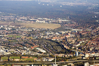 NW-Stadt im Ortsteil Mühlburg in Karlsruhe im Bundesland Baden-Württemberg, Deutschland