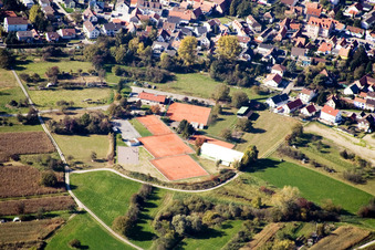 Tennisclub im Ortsteil Maximiliansau in Wörth am Rhein im Bundesland Rheinland-Pfalz, Deutschland