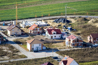 Am Höhenweg in Kandel im Bundesland Rheinland-Pfalz, Deutschland aus der Luft