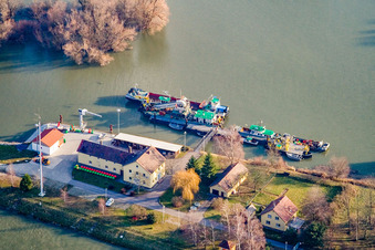 Wasserstraßen- und Schiffahrtsamt im Ortsteil Knielingen in Karlsruhe im Bundesland Baden-Württemberg, Deutschland