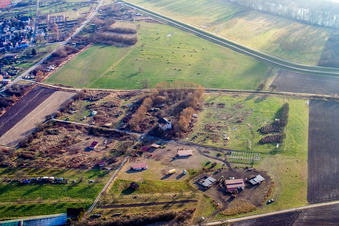 Am Rheindamm im Ortsteil Maximiliansau in Wörth am Rhein im Bundesland Rheinland-Pfalz, Deutschland
