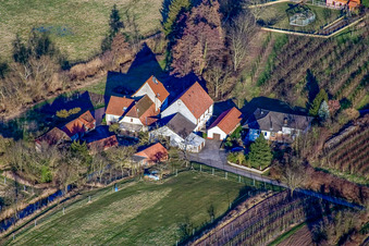 Windener Mühle im Bundesland Rheinland-Pfalz, Deutschland vom Flugzeug aus